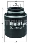 Mahle Original Filtru ulei SKODA SUPERB II (3T4) (2008 - 2015) MAHLE ORIGINAL OC 593/3