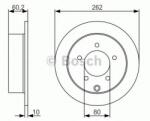 Bosch Disc frana MITSUBISHI LANCER Sportback (CX) (2007 - 2016) BOSCH 0 986 479 A41
