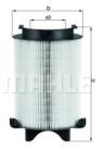 Mahle Original Filtru aer SKODA OCTAVIA II (1Z3) (2004 - 2013) MAHLE ORIGINAL LX 1566