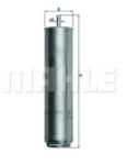 Mahle Original Filtru combustibil BMW Seria 5 Gran Turismo (F07) (2009 - 2016) MAHLE ORIGINAL KL 579D