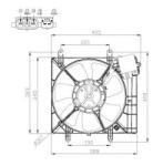 NRF Ventilator, radiator SUBARU LEGACY V Combi (BM, BR) (2009 - 2016) NRF 47575