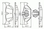 Bosch Set placute frana, frana disc BMW Seria 3 (E90) (2005 - 2011) BOSCH 0 986 494 272