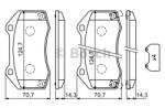 Bosch Set placute frana, frana disc OPEL CORSA D (2006 - 2016) BOSCH 0 986 494 718