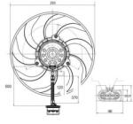 NRF Ventilator, radiator SKODA FABIA I (6Y2) (1999 - 2008) NRF 47373