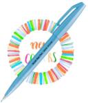 Pentel ecsettoll kalligrafikus hajlékony hegyű Brush Sign Pen - neon kék (SES15C-FSX)