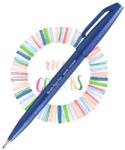 Pentel ecsettoll kalligrafikus hajlékony hegyű Brush Sign Pen - kék (SES15C-C)