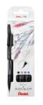 Pentel ecsettoll vékony Brush Sign Pen Artist 4 db-os - fekete, piros, kék, zöld (SESF30C-4)