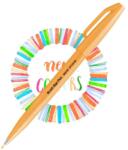 Pentel ecsettoll kalligrafikus hajlékony hegyű Brush Sign Pen - neon narancssárga (SES15C-FFX)