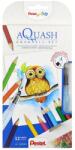 Pentel kreatív szett 12 db-os akvarell színes ceruza készletet és víztartályos ecsetet tartalmaz (CB9-12/FRH-SET1)
