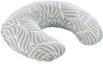 BabyJem Perna pentru alaptat 2 in 1 Nursing Pillow, Gri, BabyJem