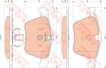TRW Set placute frana, frana disc JAGUAR XF SPORTBRAKE (CC9) (2012 - 2014) TRW GDB1835
