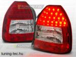 Honda CIVIC 09.95-02.01 3D RED WHITE LED Tuning-Tec Hátsó Lámpa (LDHO02)
