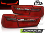  AUDI A6 C7 11-10.14 RED WHITE LED Tuning-Tec Hátsó Lámpa (LDAUE5)