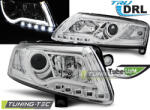 Tuning-tec AUDI A6 C6 04.04-08 LED TUBE LIGHTS TRUE DRL CHROME Tuning-Tec Fényszóró (LPAUC7)