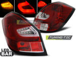 Skoda FABIA II 07- RED WHITE LED BAR Tuning-Tec Hátsó Lámpa (LDSK06)