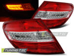  MERCEDES C-KLASA W204 SEDAN 07-10 RED WHITE LED Tuning-Tec Hátsó Lámpa (LDME35)