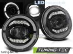 Jeep WRANGLER TJ/ LJ/ JK 96-18 ANGEL EYE LED BLACK Tuning-Tec Fényszóró (LPCH28)