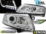 Tuning-tec AUDI A6 C6 04-08 XENON TUBE LIGHTS TRU DRL CHROME Tuning-Tec Fényszóró (LPAUC0)