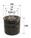 VALEO Filtru ulei MAZDA B-SERIE (UN) (1998 - 2006) VALEO 586032
