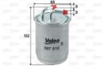 VALEO Filtru combustibil SKODA FABIA I (6Y2) (1999 - 2008) VALEO 587510