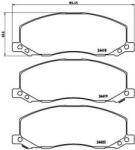 BREMBO Set placute frana, frana disc SAAB 9-5 (YS3G) (2010 - 2012) BREMBO P 59 058