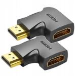 Vention Hdmi szögadapter 4K 60Hz (fekete) 2 db (AIOB0-2)