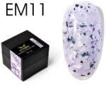 Everin Marble Color Gel EM11 - Gel color cu efect marmurat mov-lavandă și reflexii argintii (5g) (EM11)