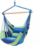  Függőszék párnával, csíkos, kék