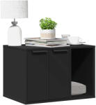 vidaXL fekete szerelt fa macskaalomdoboz 60 x 40 x 40 cm (857725) - balena