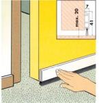 Geko Ajtószigetelő kefe öntapadó 1 m transzparens (3435706) (3435706)