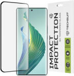 Techsuit - 111D Teljes Lefedettségű / Teljes Ragasztós Üveg / 3D Ívelt Képernyő - Honor Magic5 Lite - Fekete üvegfólia