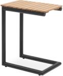 IDdesign Estelle Kerti Kisasztal - Natúr Eukaliptusz, Aluminium Váz, Fekete