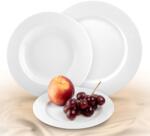 ROTBERG Basic 22cm 6db-os porcelán mélytányér szett, fehér (1201BAS001) (1201BAS001)