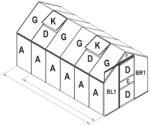 LANIT tartalék üveg az üvegházhoz VITAVIA TARGET 7500 PC 4 mm LG2536 (LG2536)