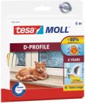 Tesa tesamoll D-profil ajtó- és ablaktömítő gumiszalag fehér 6 m x 9 mm (05393-00102-00)