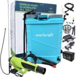 Wertcraft Pompa de stropit cu acumulator manuala, 2 in 1 Wertcraft 16 L, 12 V, 2.3 MPA + Atomizor + Lance extensibila 2.8 m (WRT-022||GF-1522||GF-0643) Pulverizator