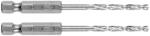 GRAPHITE Csigafúró, 1/4" hatszög szárral, HSS DIN 338, 3mm, 2db/cs (54T702) - olaj