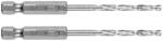 GRAPHITE Csigafúró, 1/4" hatszög szárral, HSS DIN 338, 3, 2mm, 2db/cs (54T703) - olaj