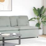 vidaXL világosszürke moduláris kanapé középső modul párnákkal 100 cm (4104429)