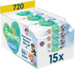 Pampers Mancs Őrjárat Harmonie Aqua Plastic Free műanyagmentes nedves törlőkendő (15x48 db)