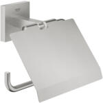 GROHE QuickFix Start Cube fali WC papír tartó fedéllel és rögzítővel, rozsdamentes acél hatású 41102DC0 (41102DC0)