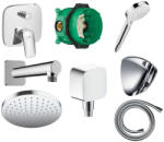Hansgrohe Logis 2 funkciós zuhanyrendszer csomag egykaros rejtett csapteleppel króm