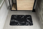 Aqualine fürdőszobai szőnyeg 50x80cm, fekete márványminta PCD011 (PCD011)