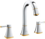 GROHE Grandera 3-lyukas mosdócsaptelep L-es méret, króm/arany 20619IG0 (20619IG0)