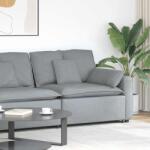 vidaXL világosszürke moduláris kanapé karfás végmodul párnákkal 100 cm (4104387)