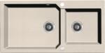 Kuchinox Milos, 2 rekeszes gránit mosogató 980x500x215 mm + szifon, bézs, LAV-SPM_4209 (LAV-SPM_4209)