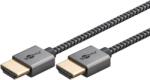 Goobay Cablu Slim High Speed HDMI 4K60Hz T-T 2m brodat, Goobay G75753 (G75753)