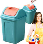 Malatec Billenő fedeles szemetes kuka 38 x 23 x 23 cm, türkiz szín