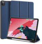 Apple iPad Pro 11 (2020 / 2021 / 2022), mappa tok, Smart Case, érintőceruza tartó, Dux Ducis Domo, sötétkék - tok-shop