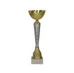  Serleg 9286 F 30cm. magas, csésze 10cm. , márvány 21x56 mm tapon, fém serleg